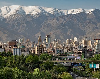Tehran city view